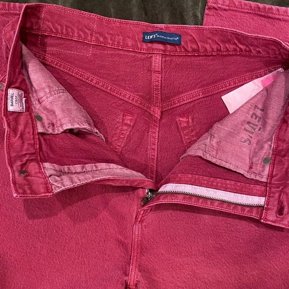 LEVI’S BARREL WOMEN'S JEANS size 30 inseam 24” color senorita pink - Picture 9 of 12